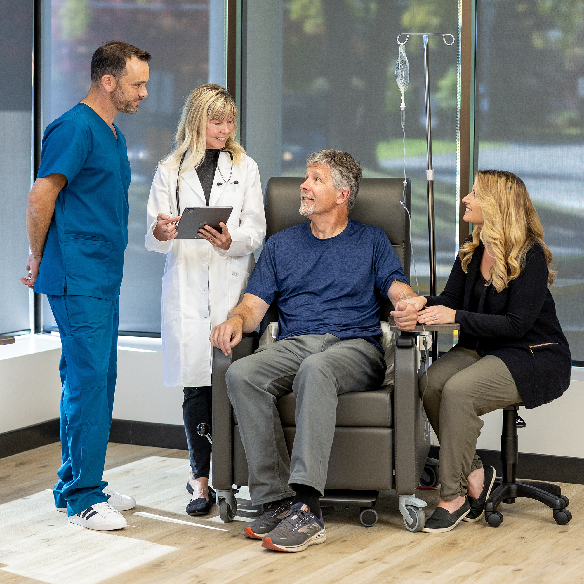 Milieu de soins cliniques soutenant la recherche et le traitement des patients