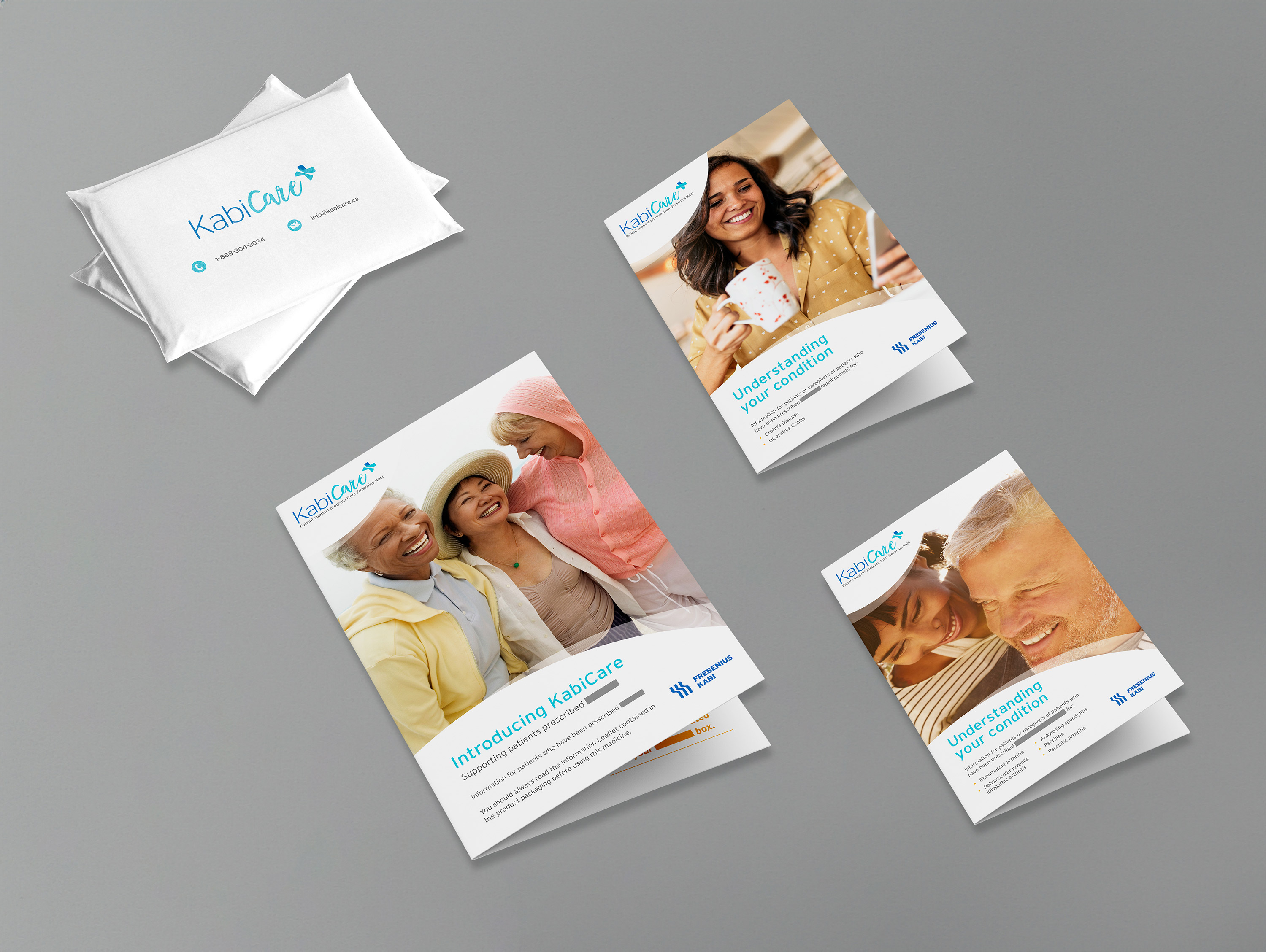 Different KabiCare pamphlets